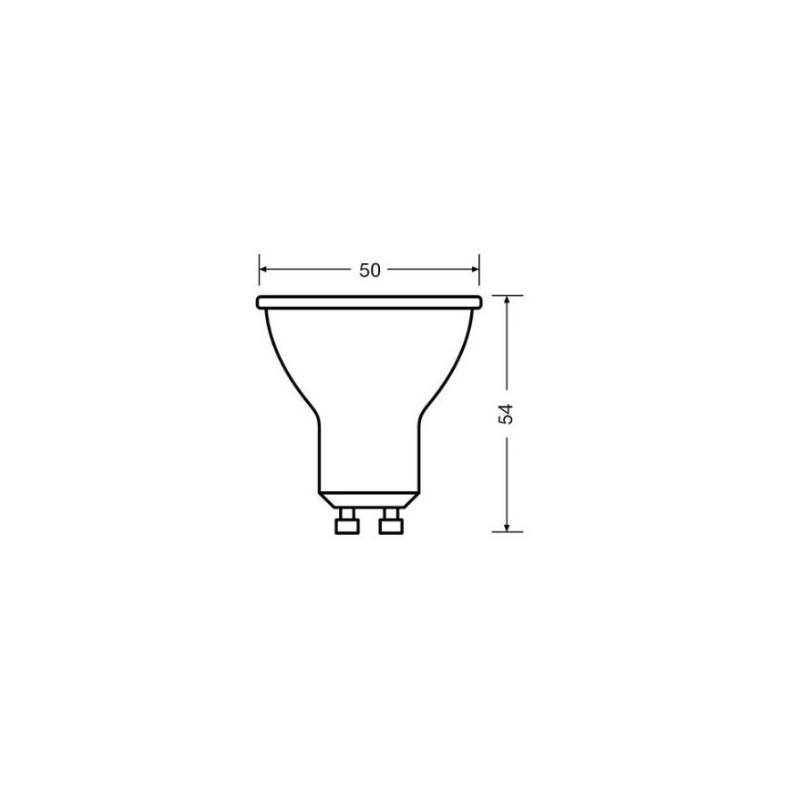 LED-pære VALUE PAR16 GU10/4,5W/230V 4000K 36° hvid - Osram
