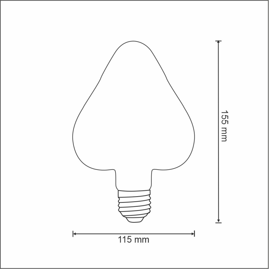 LED-pære VINTAGE AMBER E27/2,5W/230V 2000K