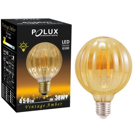 LED pære VINTAGE AMBER E27/4W/230V G100