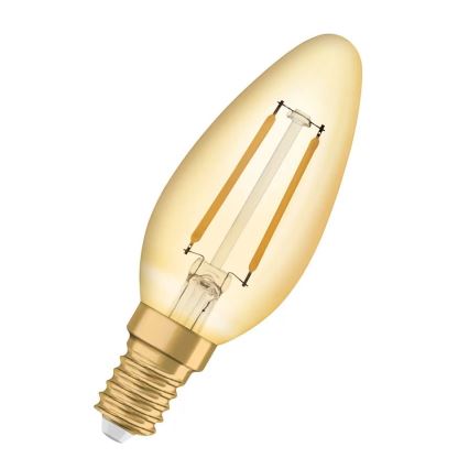 LED-pære VINTAGE E14/2,5W/230V 2400K - Osram