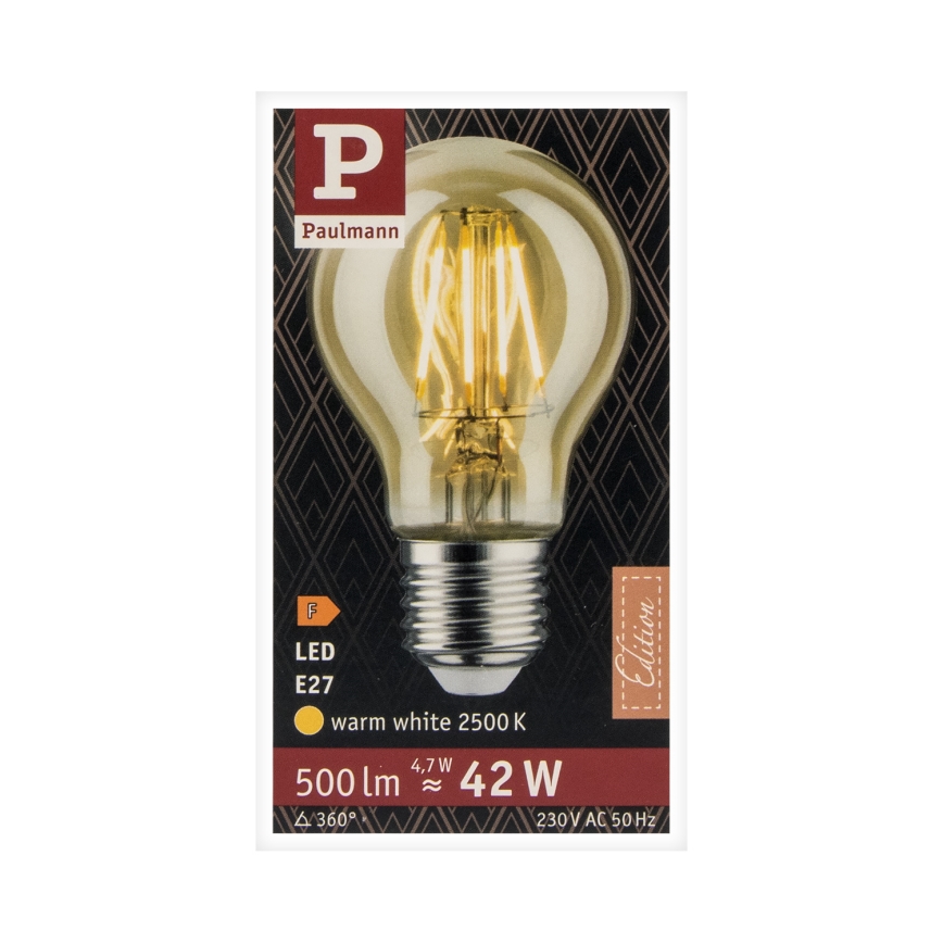 LED-pære VINTAGE E27/4,7W 2500K - Paulmann 28714