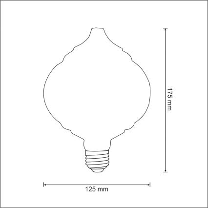 LED-pære VINTAGE E27/4W/230V 2700K