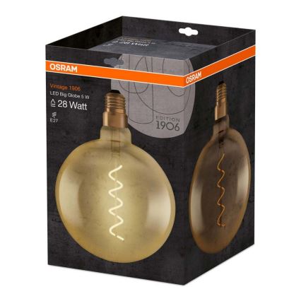 LED pære VINTAGE E27/5W/230V 2000K - Osram