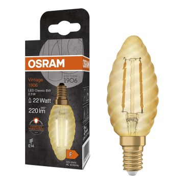 LED-pære Vintage-filament E14/2,5W/230V 2400K - Osram