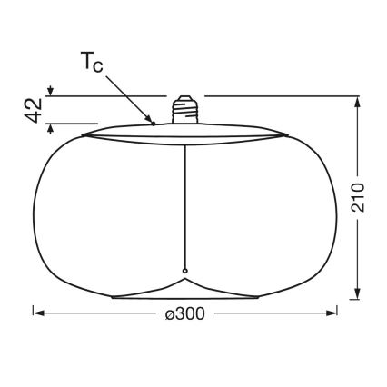 LED-pære VINTAGE FILAMENT E27/4W/230V 1800K røget - Osram