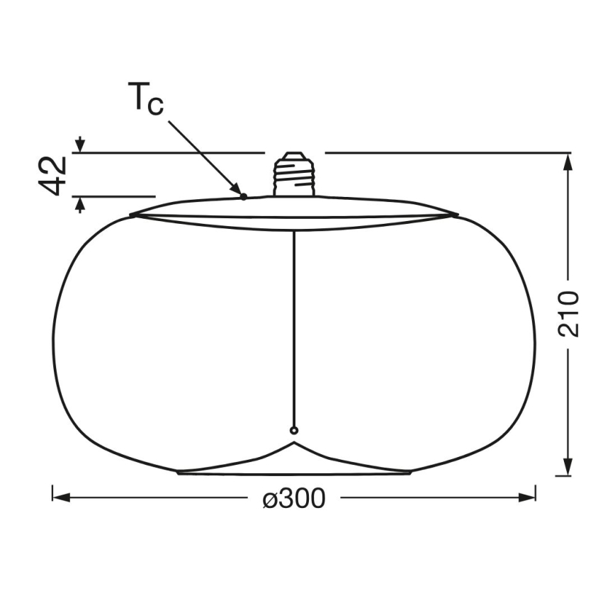 LED-pære VINTAGE FILAMENT E27/4W/230V 1800K røget - Osram