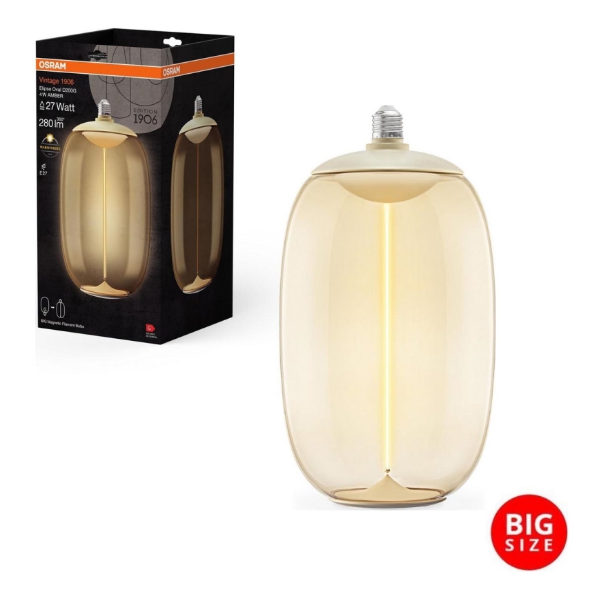 LED-pære VINTAGE FILAMENT E27/4W/230V 2700K - Osram