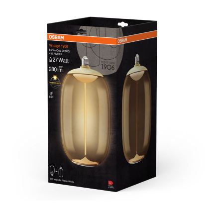 LED-pære VINTAGE FILAMENT E27/4W/230V 2700K - Osram