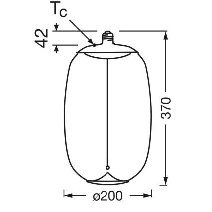 LED-pære VINTAGE FILAMENT E27/4W/230V 2700K - Osram