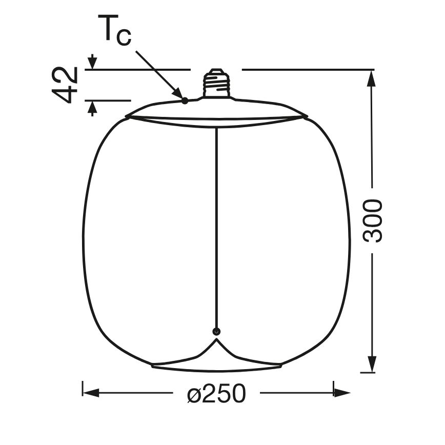 LED-pære VINTAGE FILAMENT E27/4W/230V 2700K røget - Osram