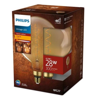 LED-pære VINTAGE Philips E27/4,5W/230V 1800K