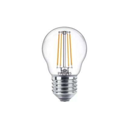 LED-pære VINTAGE Philips P45 E27/4,3W/230V 2700K