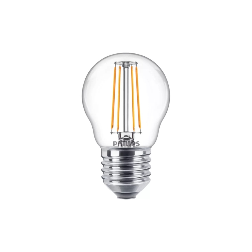 LED-pære VINTAGE Philips P45 E27/4,3W/230V 2700K