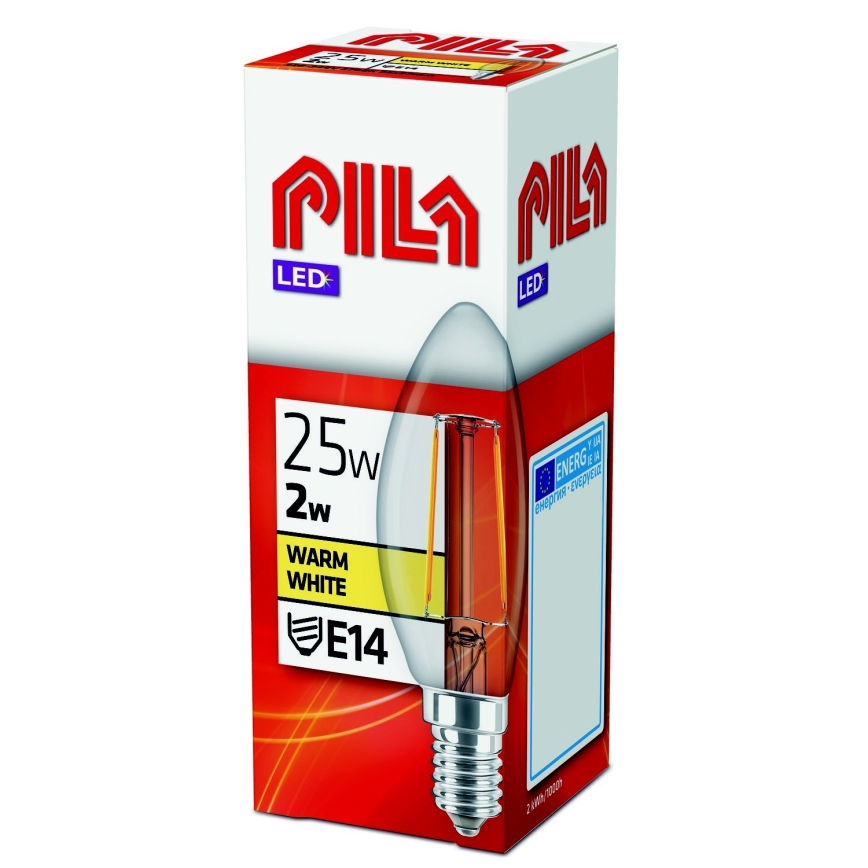 LED pære VINTAGE Philips Pila E14/2W/230V 2700K
