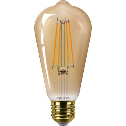 LED-pære VINTAGE Philips ST64 E27/7W/230V 1800K