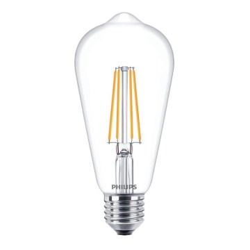 LED-pære VINTAGE Philips ST64 E27/7W/230V 2700K