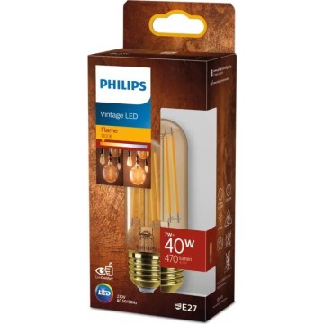 LED-pære VINTAGE Philips T32 E27/7W/230V 1800K