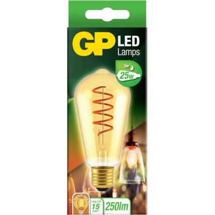 LED-pære VINTAGE ST64 E27/5W/230V 2000K - GP