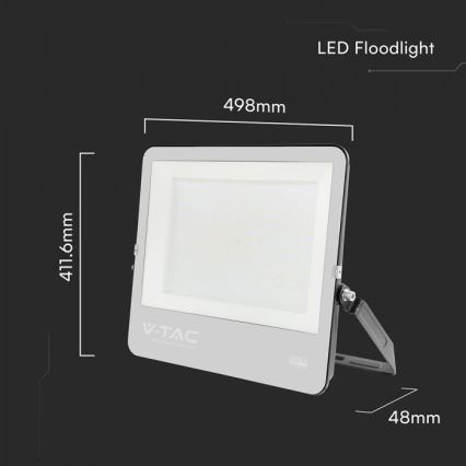 LED-reflektor LED/300W/230V 4000K IP65 sort