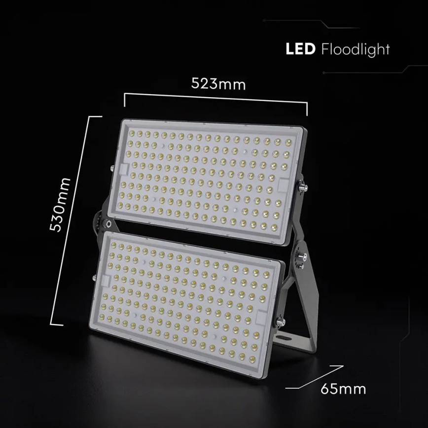 LED-reflektor LED/500W/230V 4000K IP65 grå