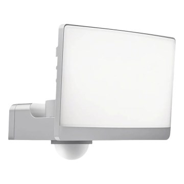LED-reflektor med bevægelses- og skumringssensor DAVOS LED/30W/230V IP54 hvid