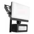 LED-reflektor med bevægelses- og skumringssensor TAMBO EVO LED/10W/230V 4000K IP44 sort