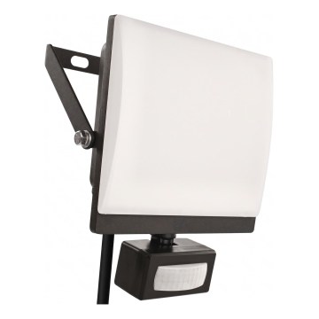 LED-reflektor med bevægelses- og skumringssensor TAMBO EVO LED/50W/230V 4000K IP44 sort