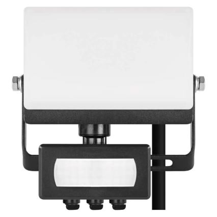 LED-reflektor med bevægelses- og skumringssensor TAMBO EVO LED/10W/230V 4000K IP44 sort