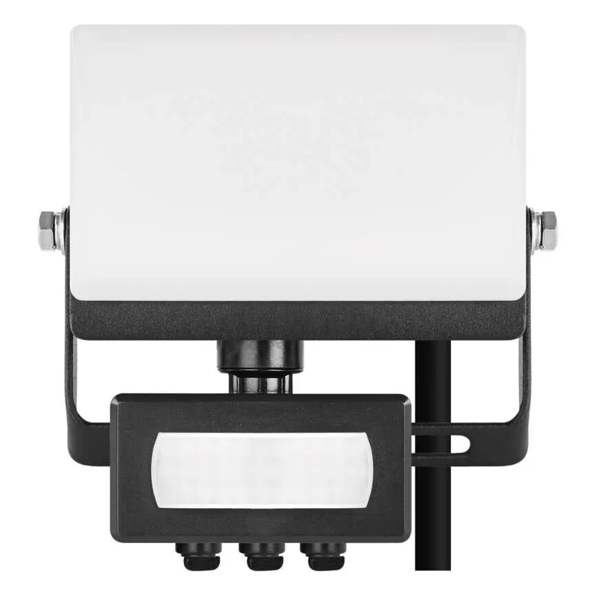 LED-reflektor med bevægelses- og skumringssensor TAMBO EVO LED/10W/230V 4000K IP44 sort