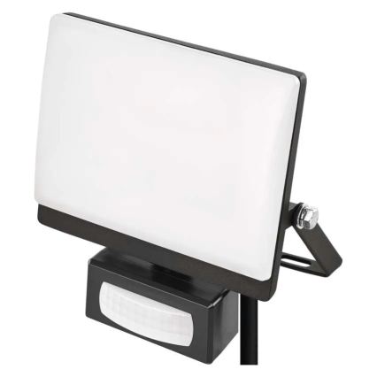 LED-reflektor med bevægelses- og skumringssensor TAMBO EVO LED/20W/230V 4000K IP44 sort