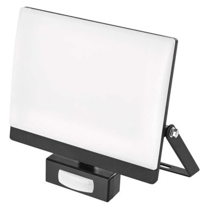 LED-reflektor med bevægelses- og skumringssensor TAMBO EVO LED/50W/230V 4000K IP44 sort