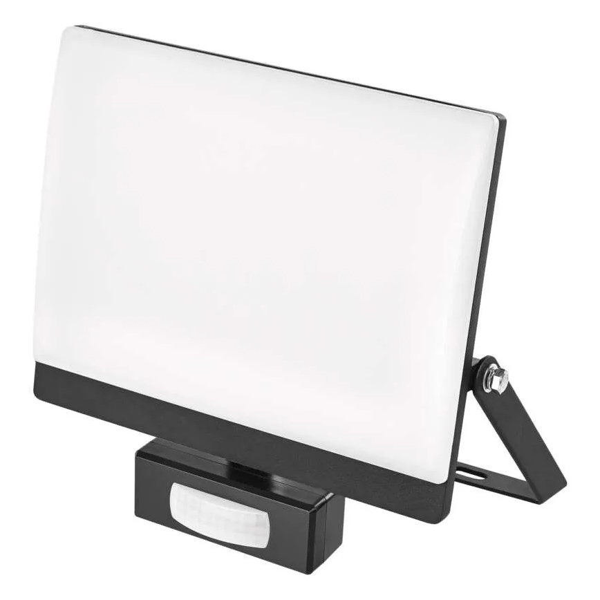 LED-reflektor med bevægelses- og skumringssensor TAMBO EVO LED/50W/230V 4000K IP44 sort