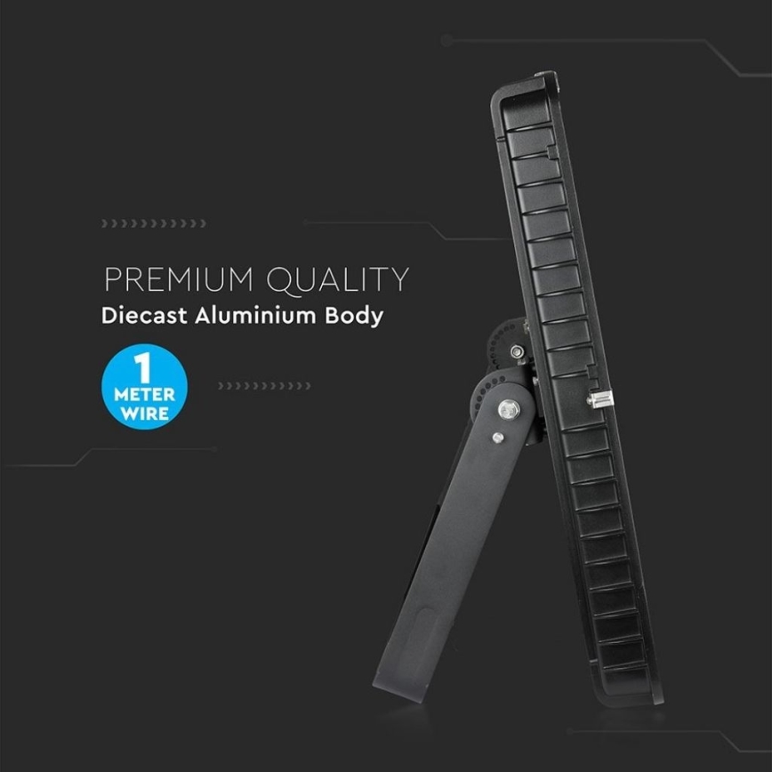 LED-reflektor med SAMSUNG-chip, 1000 W, 230 V, 4000 K, IP65