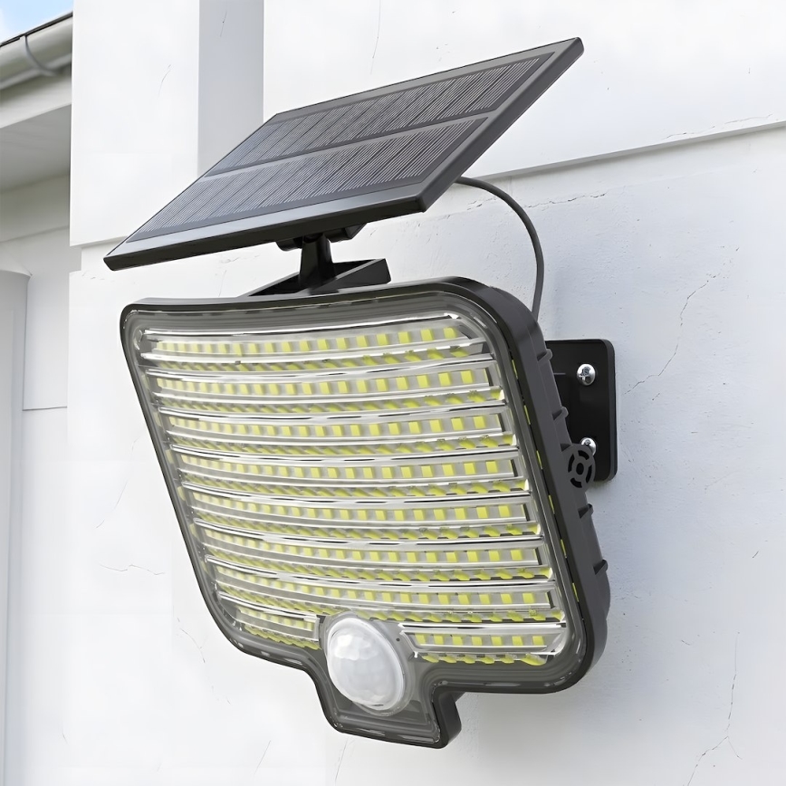 LED-reflektor med sensor og solcellepanel ALEX LED/5,5W/3,7V 1200 mAh IP44