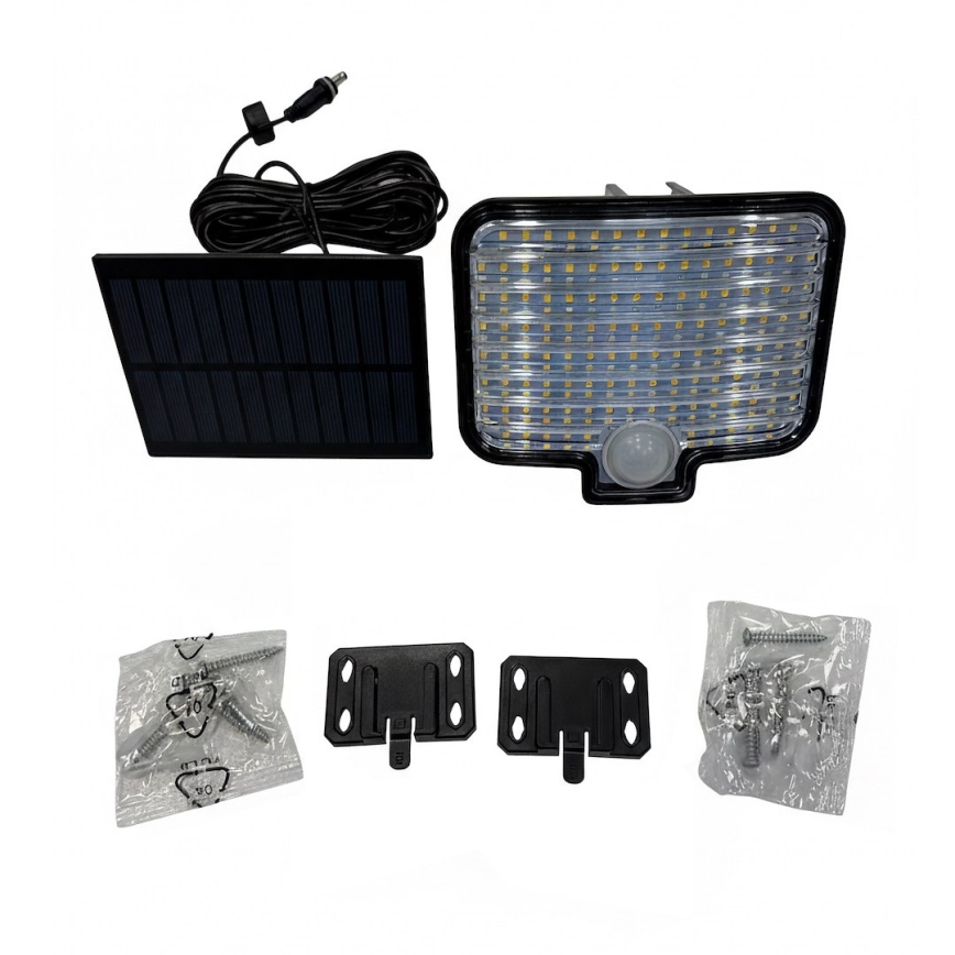 LED-reflektor med sensor og solcellepanel ALEX LED/5,5W/3,7V 1200 mAh IP44