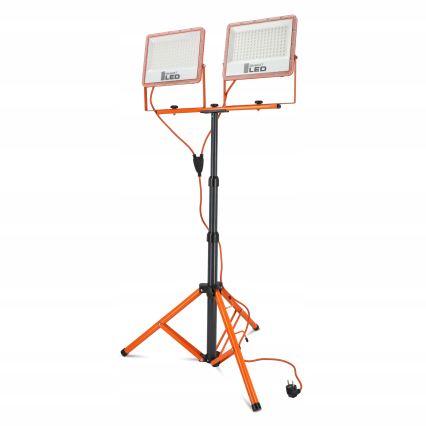 LED-reflektor med stativ 2xLED/100W/230V 4500K IP65 orange