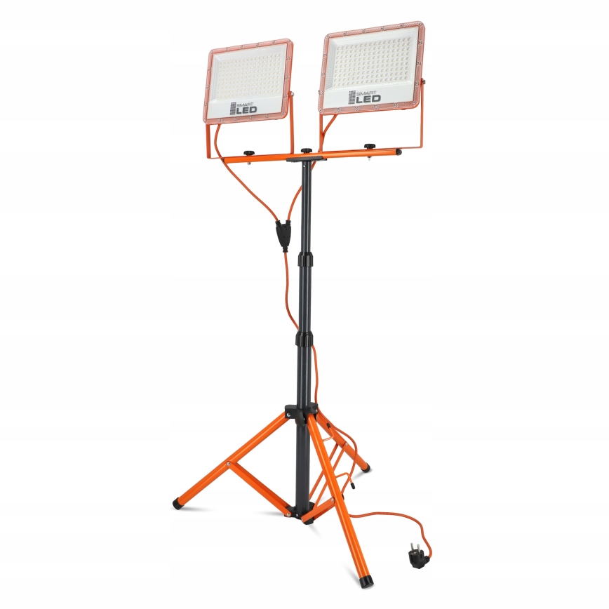 LED-reflektor med stativ 2xLED/100W/230V 4500K IP65 orange