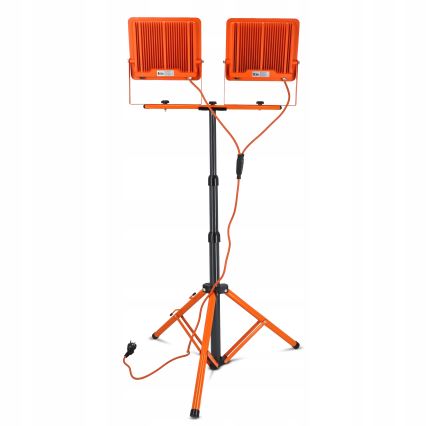 LED-reflektor med stativ 2xLED/100W/230V 4500K IP65 orange