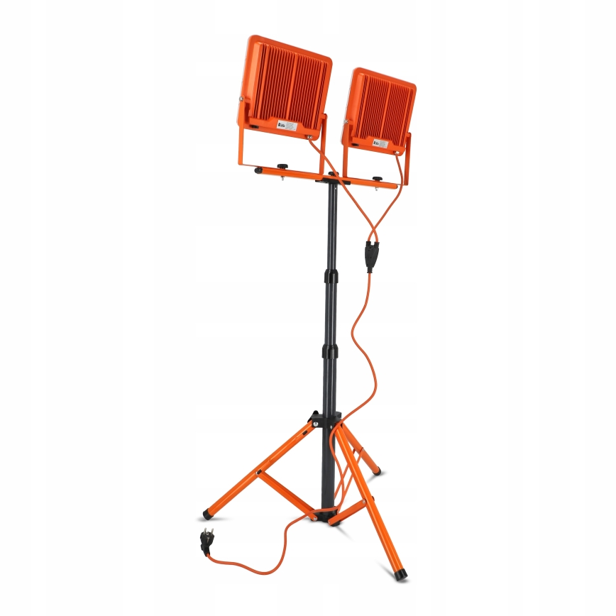 LED-reflektor med stativ 2xLED/100W/230V 4500K IP65 orange