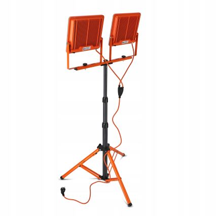 LED-reflektor med stativ 2xLED/100W/230V 4500K IP65 orange