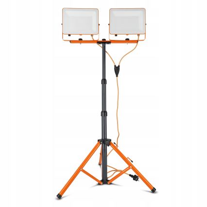LED-reflektor med stativ 2xLED/100W/230V 4500K IP65 orange