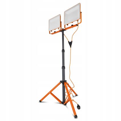 LED-reflektor med stativ 2xLED/100W/230V 4500K IP65 orange