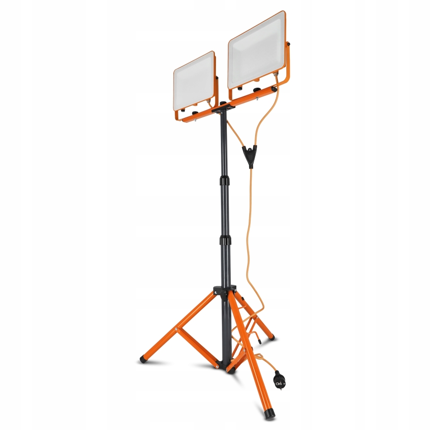 LED-reflektor med stativ 2xLED/100W/230V 4500K IP65 orange