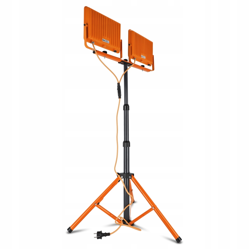 LED-reflektor med stativ 2xLED/100W/230V 4500K IP65 orange