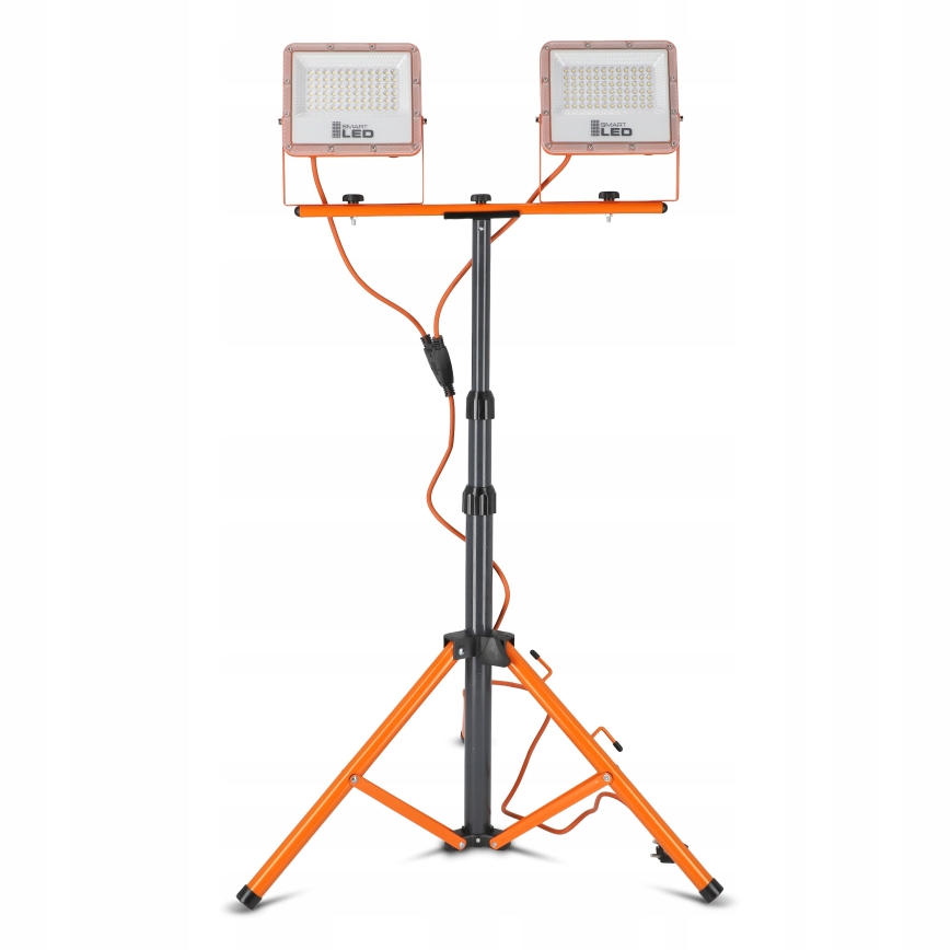 LED-reflektor med stativ 2xLED/50W/230V 4500K IP65 orange