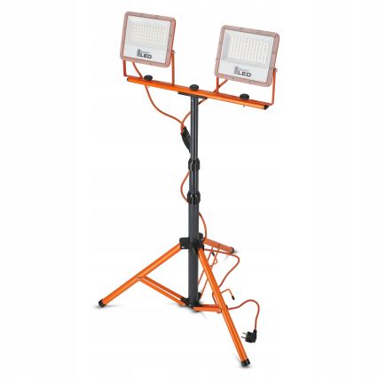 LED-reflektor med stativ 2xLED/50W/230V 4500K IP65 orange