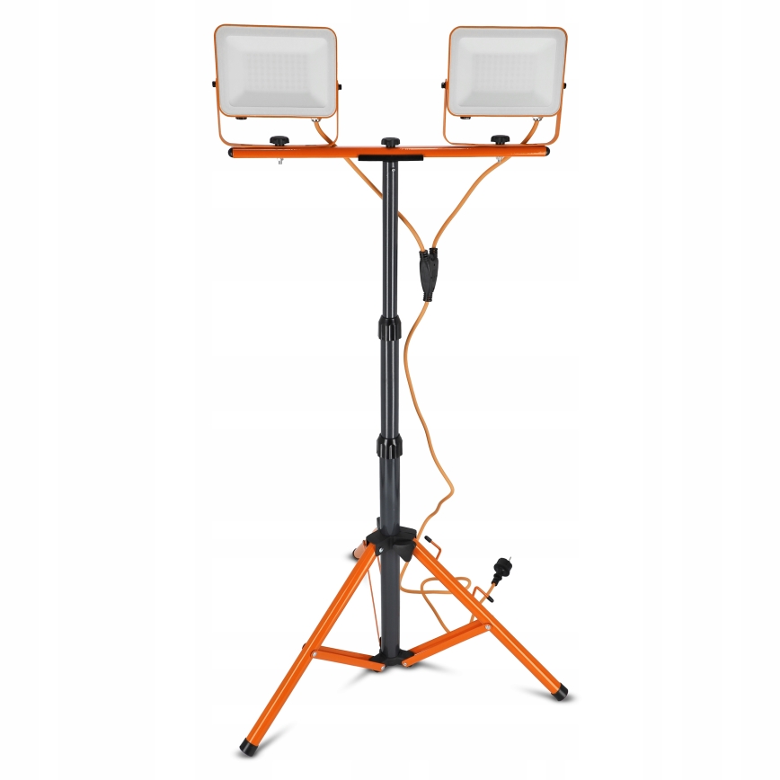 LED-reflektor med stativ 2xLED/50W/230V 4500K IP65 orange