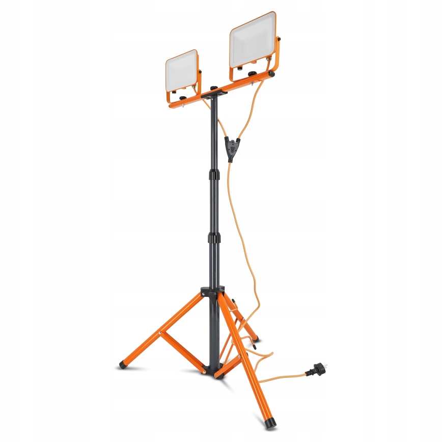 LED-reflektor med stativ 2xLED/50W/230V 4500K IP65 orange