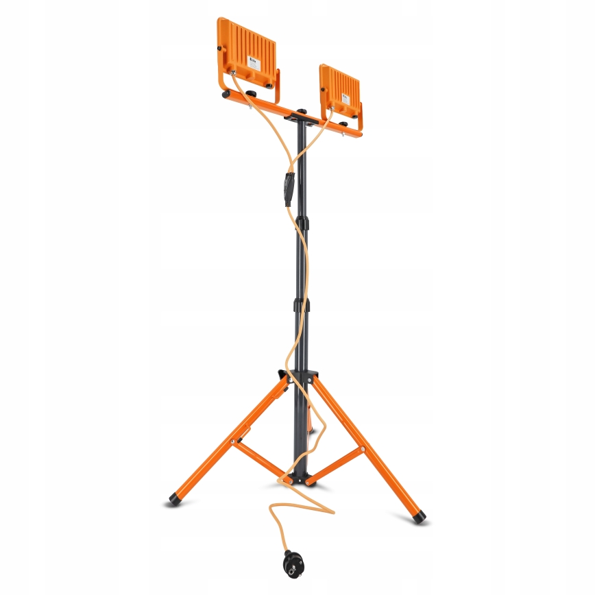 LED-reflektor med stativ 2xLED/50W/230V 4500K IP65 orange