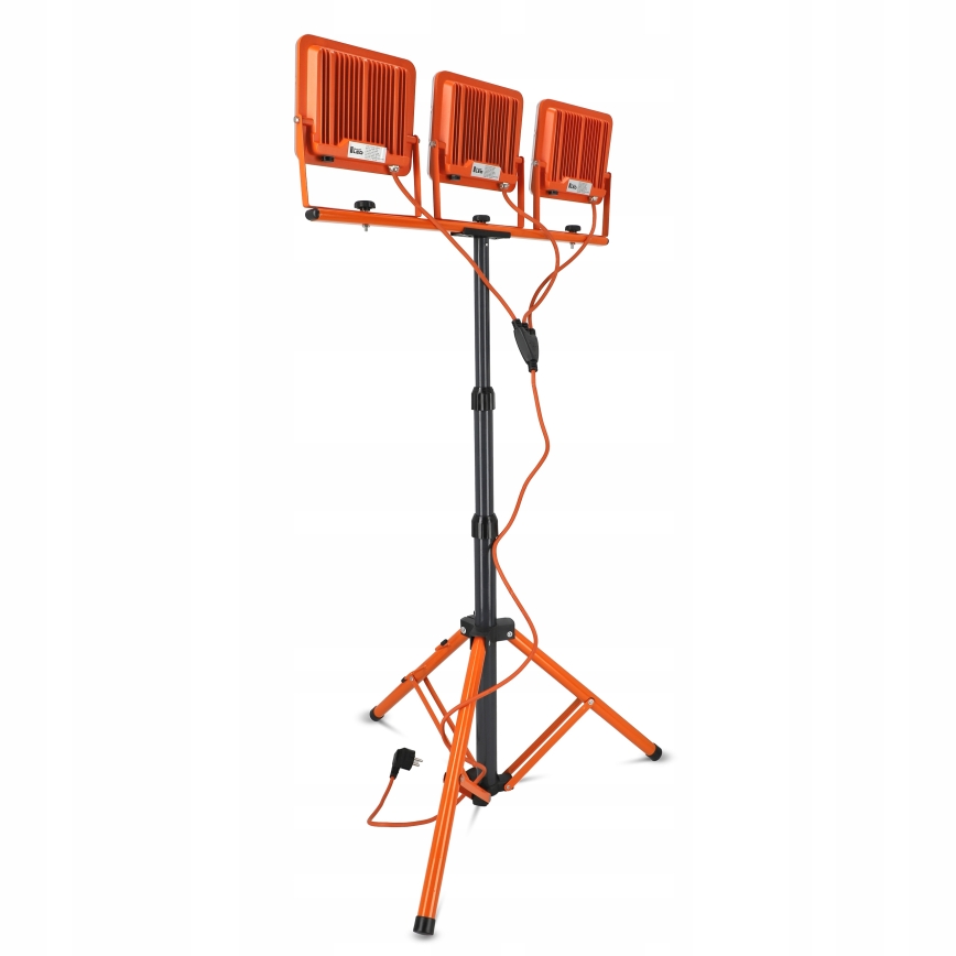 LED-reflektor med stativ 3xLED/50W/230V 4500K IP65 orange